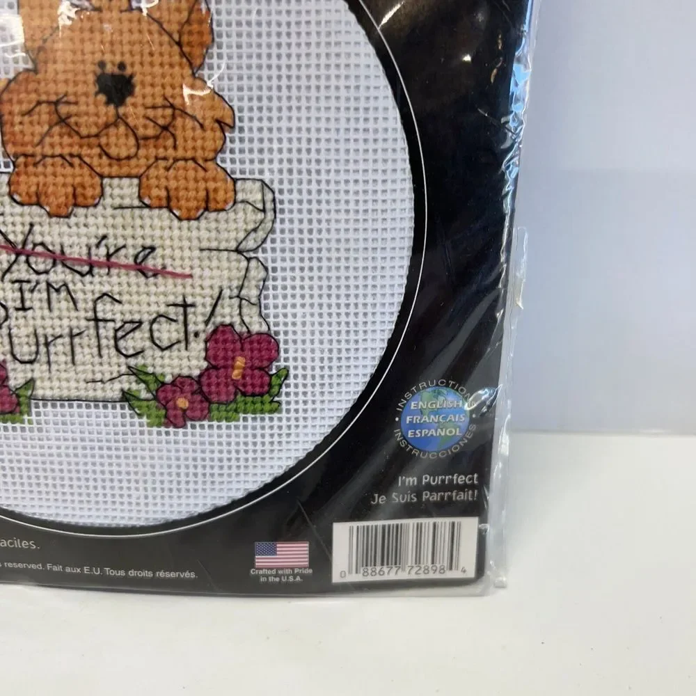 Dimensions Learn A Craft Needlepoint Kit‎ You're I'm Purrfect Cat #72898